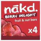 nakd. Berry Delight Fruit & Nut Bars Multipack, 4x35g