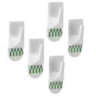 Wilko Small White Removable Square Adhesive Hook 5 Pack