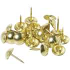 Wilko Brass Effect Upholstery Nails 50 Pack