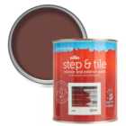 Wilko Step & Tile Brickwork Tile and Masonry Red Gloss Paint 1L