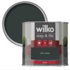 Wilko Step & Tile Black Gloss Paint 500ml