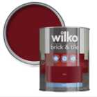 Wilko Brick & Tile Red Matt Paint 1L