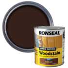 Ronseal Quick Drying Dark Oak Satin Woodstain 750ml