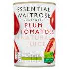 Essential Plum Tomatoes in Natural Juice, 400g