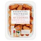 Essential 40 Cooked Cocktail Sausages, 400g