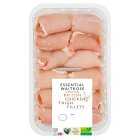 Essential Chicken Thigh Fillets, Skinless & Boneless Large Pack, 1Kg