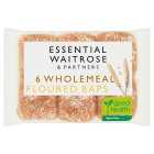Essential Wholemeal Baps, 6s