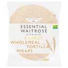 Essential 8 Large Wholemeal Tortilla Wraps, 488g