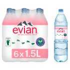 Evian Still Mineral Water, 6x1.5litre
