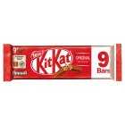 Kit Kat 2 Finger Milk Chocolate Biscuit Bars Multipack, 9 Pack, 9x20.7g