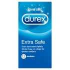 Durex Extra Safe Thick Condoms, 12s