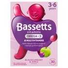 Bassetts Vitamins Omega-3 & Multivitamins 3-6 Years, 30s