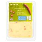 Waitrose Davidstow Cornish Cheddar Cheese with Chilli S4, 180g