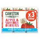 Cawston Press Blend Apple & Summer Berries, 3x200ml