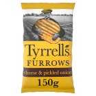 Tyrrells Furrows Cheese & Onion, 150g