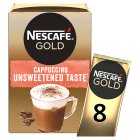 Nescafe Cappuccino Unsweetened Taste Sachets 8s, 8x14.2g