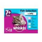 Whiskas 7+ Fish Selection in Jelly, 12x85g