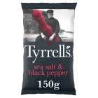 Tyrrells potato chips sea salt & black pepper, 150g
