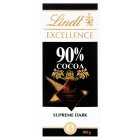 Lindt Excellence Dark Supreme 90% Cocoa, 100g
