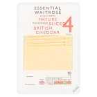 Essential Mature Sliced Cheddar Cheese Strength 4, 250g