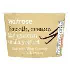 Waitrose Madagascan Vanilla Yogurt Single, 150g