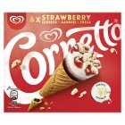 Cornetto Strawberry Ice Cream Cone, 6x90ml