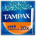 Tampax Super Plus Tampons with Cardboard Applicator 20 pack 20 per pack