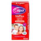 Calpol 6+ Sugar Free Strawberry Liquid Paracetamol 80ml
