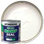 Ronseal One Coat Damp Seal Basecoat Paint - White - 2.5L