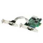 StarTech.com 2 Port Low Profile Native RS232 PCI Express Serial Card with 16550 UART - PCIe RS232 - PCI-E Serial Card