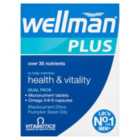 Vitabiotics Wellman Plus Health & Vitality Tablets Dual Pack 56 per pack