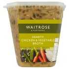 Waitrose Chicken & Vegetable Broth, 600g