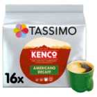 Tassimo Kenco Americano Decaff Coffee Pods x16 104g
