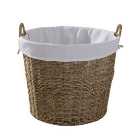 Round Seagrass Log Basket