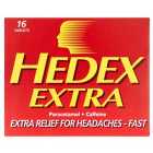 Hedex Extra Pain Killers Tablets Paracetamol & Caffeine 16 per pack