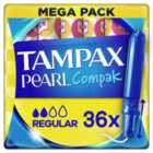 Tampax Pearl Compak Regular Tampons 36 per pack