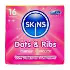 Skins Dots & Ribs Condoms 16 per pack