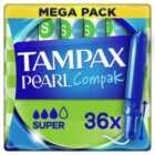 Tampax Pearl Compak Super Tampons 36 per pack