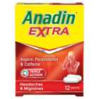 Anadin Extra Aspirin & Paracetamol Caplets 12 per pack