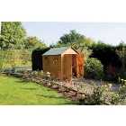 Rowlinson Premier Large Double Door Apex Shed with 3 Windows - 10 x 8ft
