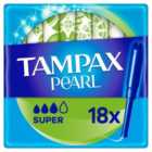 Tampax Pearl Super Tampons with Applicator 18 pack 18 per pack