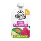 Piccolo Apple & Raspberry Organic Pouch, 6 mths+ 100g