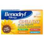 Benadryl One A Day Tablets 30 per pack