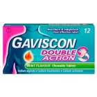 Gaviscon Double Action Heartburn & Indigestion Mint Flavour Tablets 12 per pack