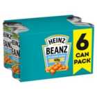 Heinz No Added Sugar Tinned Baked Beans 6 x 415g