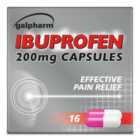 Galpharm Ibuprofen 200mg Capsules 16 per pack
