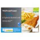 Waitrose Frozen 2 Mild & Delicate Dusted Cod, 230g