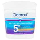 Clearasil 5 in 1 Multi-Action Acne Face Cleansing Pads 65 per pack