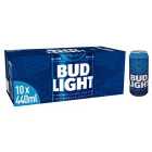 Bud Light Lager Beer Cans 10 x 440ml