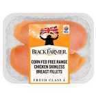 The Black Farmer Corn Fed Free Range Skinless Chicken Breast Fillets Typically: 360g